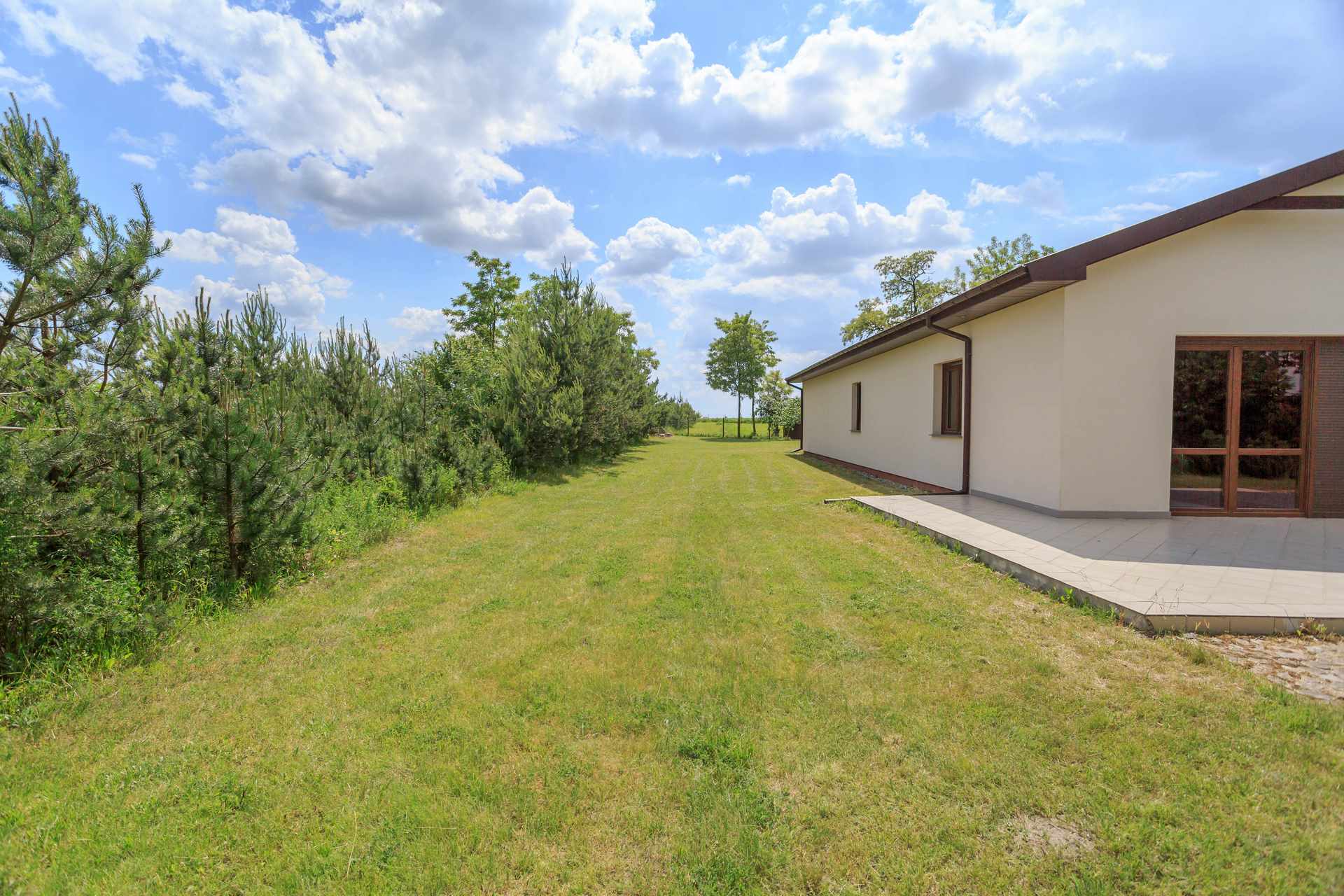 Trawnik od strony domu